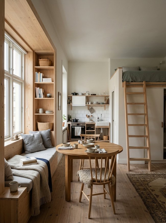 Nordic Alcove Window Seating