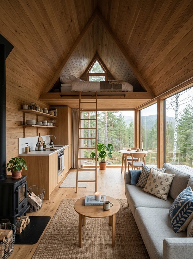 Nordic A-Frame Loft