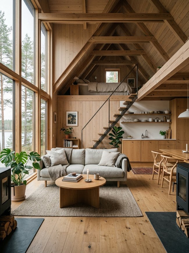 Nordic A-Frame Loft