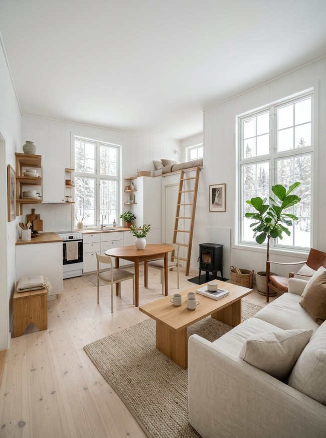 Arctic White Living Space