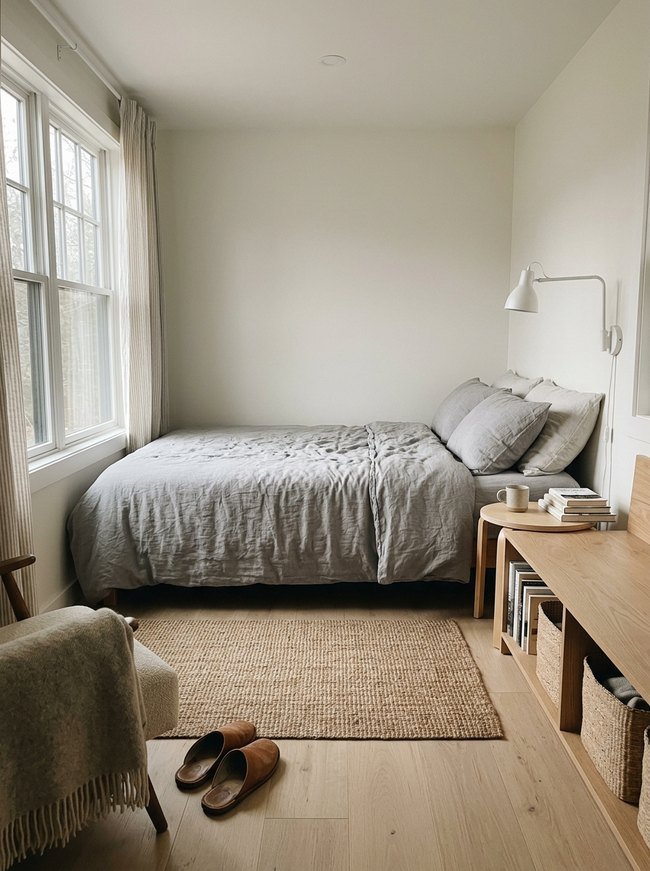 Simple Linen Bedroom