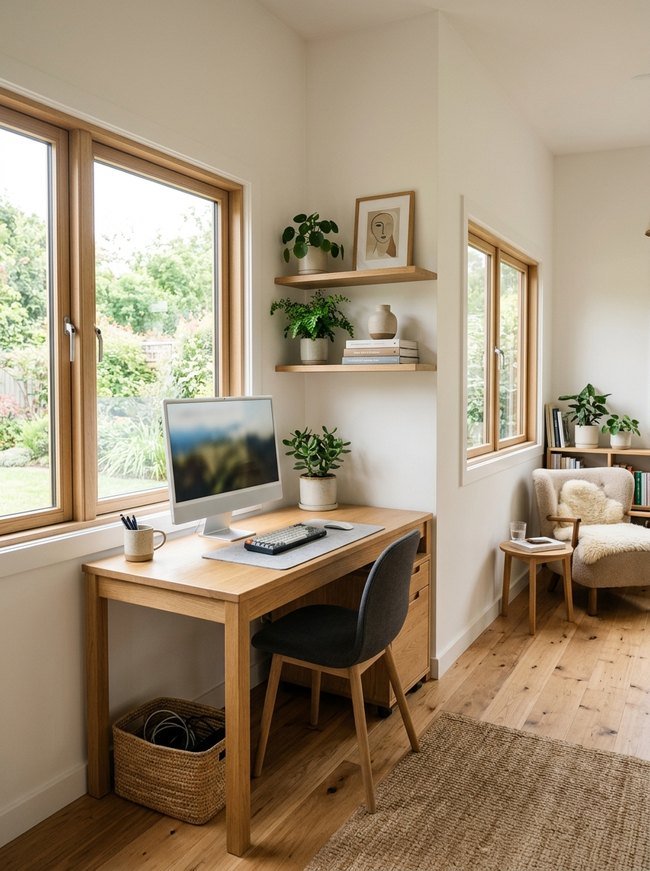 Bright Corner Workspace